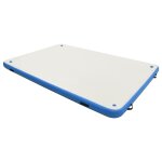 Vidaxl pont flottant gonflable bleu et blanc 300x300x15 cm