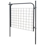 Vidaxl portail de clture de jardin 100 x 100 cm anthracite