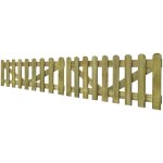 Vidaxl portail de clôture à piquets 2 pcs bois imprégné 300x60 cm Vidaxl portail de clôture à piquets 2 pcs bois imprégné 300x60 cm
