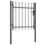 Vidaxl portail avec haut sous forme de lance 100x75 cm Vidaxl portail avec haut sous forme de lance 100x75 cm