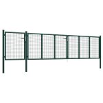 Vidaxl portail de jardin acier 500 x 75 cm vert Vidaxl portail de jardin acier 500 x 75 cm vert