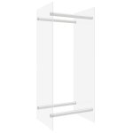Vidaxl portant de bois chauffage transparent 40x35x100 cm verre trempé Vidaxl portant de bois chauffage transparent 40x35x100 cm verre trempé