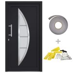 Vidaxl porte d'entr�e anthracite 98x190 cm