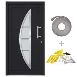 Vidaxl porte d'entr�e anthracite 98x200 cm
