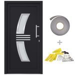 Vidaxl porte d'entr�e anthracite 98x200 cm