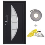 Vidaxl porte d'entr�e anthracite 98x208 cm