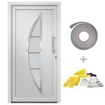 Vidaxl porte d'entr�e blanc 108x200 cm