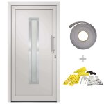 Vidaxl porte d'entr�e blanc 108x208 cm