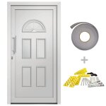 Vidaxl porte d'entr�e blanc 110x210 cm