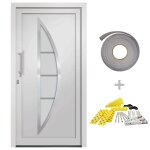 Vidaxl porte d'entr�e blanc 98x190 cm
