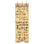 Vidaxl porte - manteau mural avec 6 crochets 120 x 40 cm family