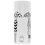 Vidaxl porte - parapluie femmes acier blanc