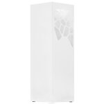 Vidaxl porte - parapluie pierres acier blanc