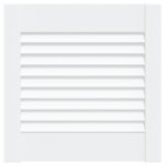 Vidaxl porte  persiennes bois de pin massif blanc 39, 5x39, 4 cm