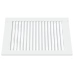 Vidaxl porte  persiennes bois de pin massif blanc 61, 5x39, 4 cm