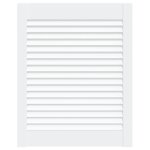 Vidaxl porte  persiennes bois de pin massif blanc 61, 5x49, 4 cm
