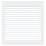 Vidaxl porte  persiennes bois de pin massif blanc 61, 5x59, 4 cm