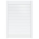 Vidaxl porte  persiennes bois de pin massif blanc 69x49, 4 cm