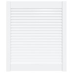 Vidaxl porte  persiennes bois de pin massif blanc 69x59, 4 cm