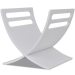 Vidaxl porte - revue en bois blanc
