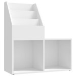 Vidaxl porte - revue pour enfants blanc 71x30x78, 5 cm agglomr