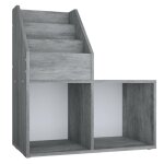Vidaxl porte - revue pour enfants gris bton 71x30x78, 5 cm agglomr