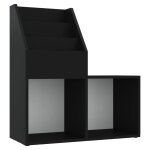 Vidaxl porte - revue pour enfants noir 71x30x78, 5 cm agglomr