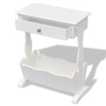 Vidaxl porte - revues melrose blanc