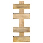 Vidaxl porte - revue mural 30x11x72 cm bois de manguier solide