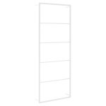 Vidaxl porte - serviette blanc 45x10x115 cm acier