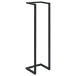 Vidaxl porte - serviette noir 25x20x95 cm fer