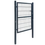 Vidaxl portillon 2d (simple) gris anthracite 106x190 cm