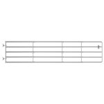 Vidaxl portillon � 5 barres acier (150 - 400)x90 cm argent�