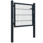 Vidaxl portillon acier anthracite 105x150 cm