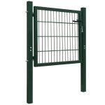 Vidaxl portillon acier vert 105x150 cm