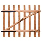 Vidaxl portillon de clture bois de noisetier imprgn 100 x 90 cm