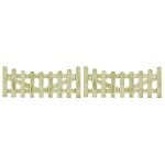 Vidaxl portillons de jardin 2 pcs pin imprégné 150 x 60 cm Vidaxl portillons de jardin 2 pcs pin imprégné 150 x 60 cm