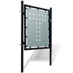 Vidaxl portail simple de clôture noir 100x150 cm Vidaxl portail simple de clôture noir 100x150 cm