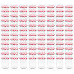 Vidaxl pots  confiture couvercle blanc et rouge 96 pcs verre 400 ml