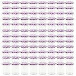 Vidaxl pots  confiture couvercle blanc et violet 96 pcs verre 400 ml
