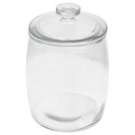 Vidaxl pots de conservation en verre avec couvercle 2 pcs 3850 ml