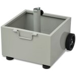 Vidaxl pot de plantes et support de parasol d'extrieur 2 - en - 1 gris