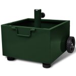 Vidaxl pot de plantes et support de parasol d'extrieur 2 - en - 1 vert