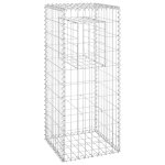 Vidaxl poteau � panier de gabion 40x40x100 cm fer