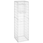 Vidaxl poteau � panier de gabion 40x40x140 cm fer