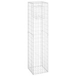 Vidaxl poteau  panier de gabion 40x40x180 cm fer
