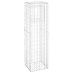 Vidaxl poteau  panier de gabion 50x50x180 cm fer