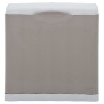 Vidaxl poubelle de sparation des dchets taupe 20 l 40x30x40 cm