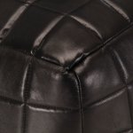 Vidaxl pouf 40 x 40 x 40 cm noir cuir vritable de chvre