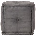 Vidaxl pouf anthracite 40 x 40 x 40 cm coton toile